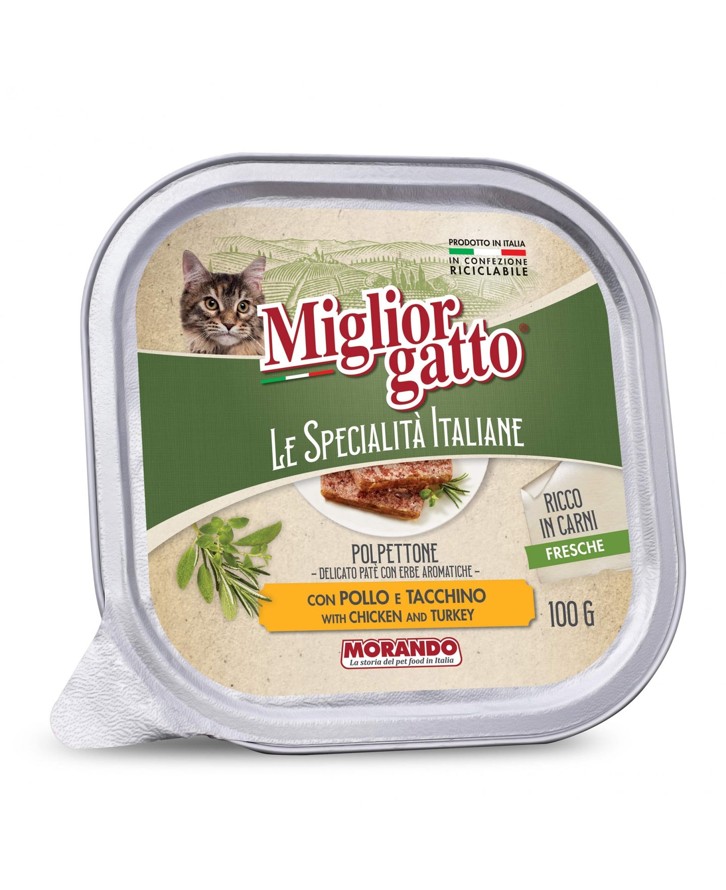 Morando Migliorgatto Spec. Ita. Patè 100gr Chicken Turkey