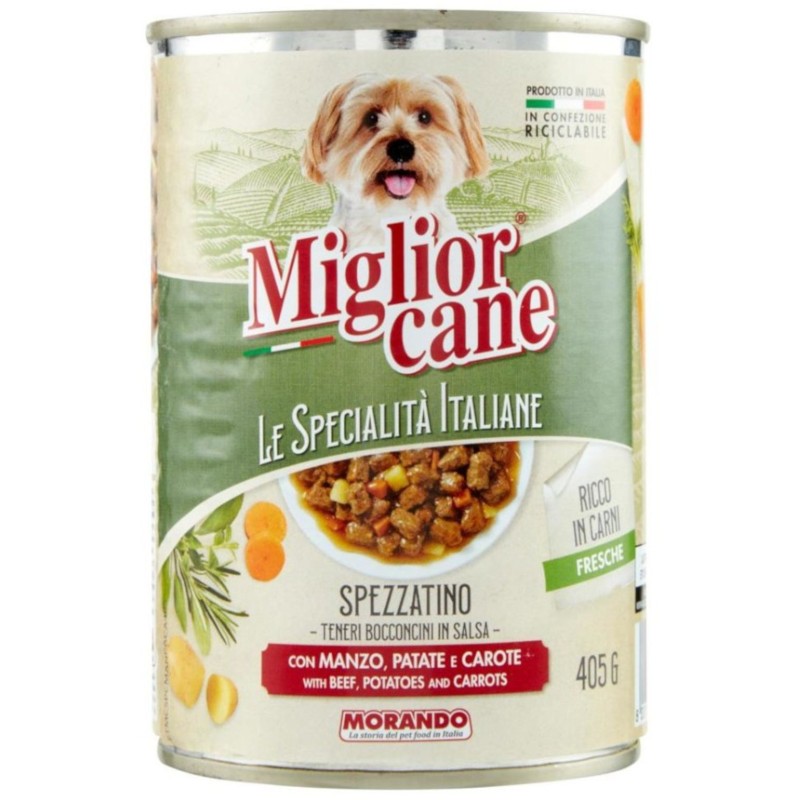 Scatolette cani Miglior Cane 405 g bocconcini manzo in salsa