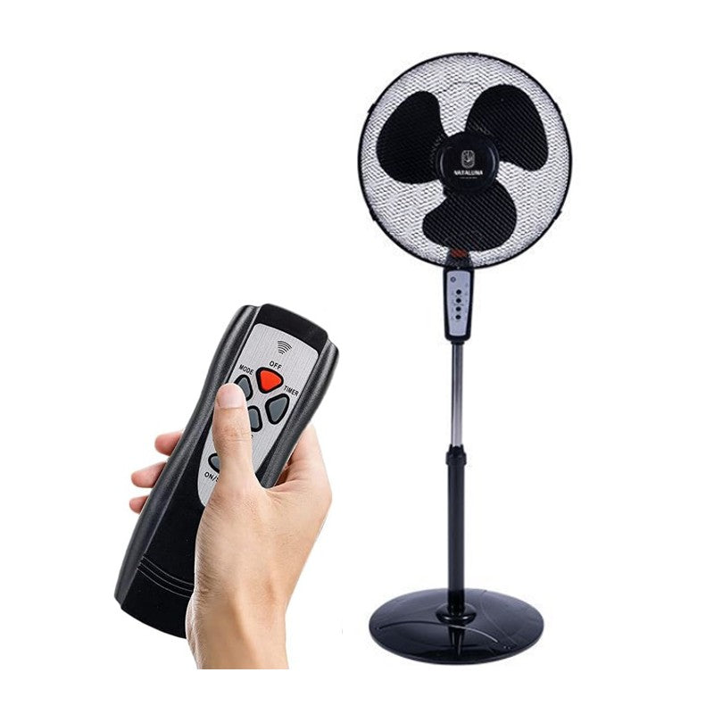 Ventilatore A Piantana Con Telecomando 50W 3 Velocità timer 50x128cm oscillante