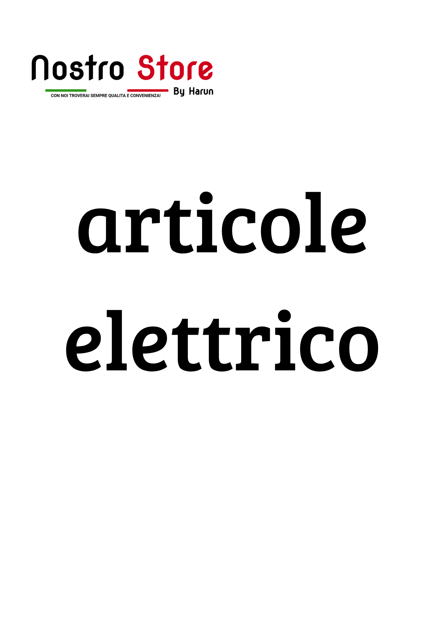 articole elettrico
