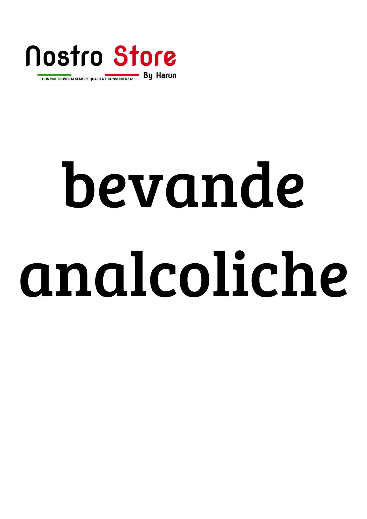 bevande analcoliche