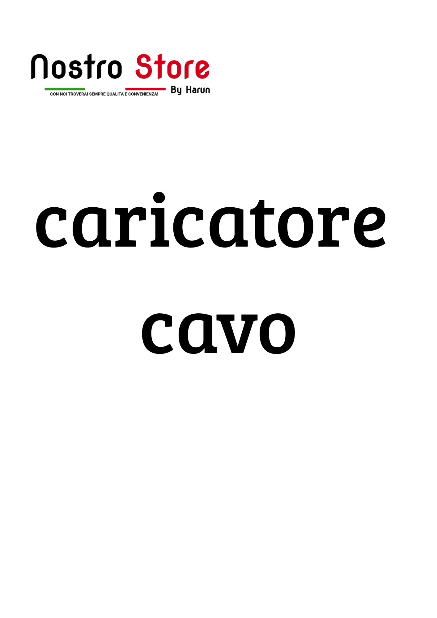 caricatore  cavo