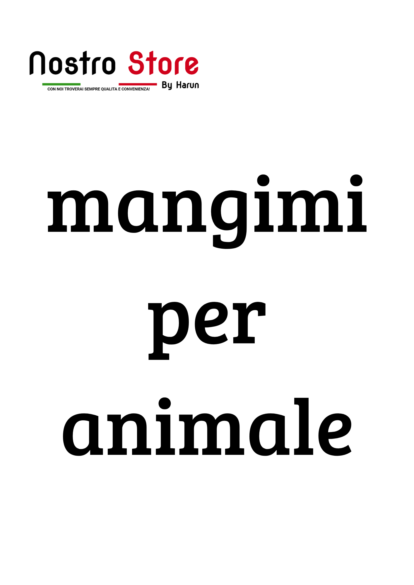 mangimi per animale