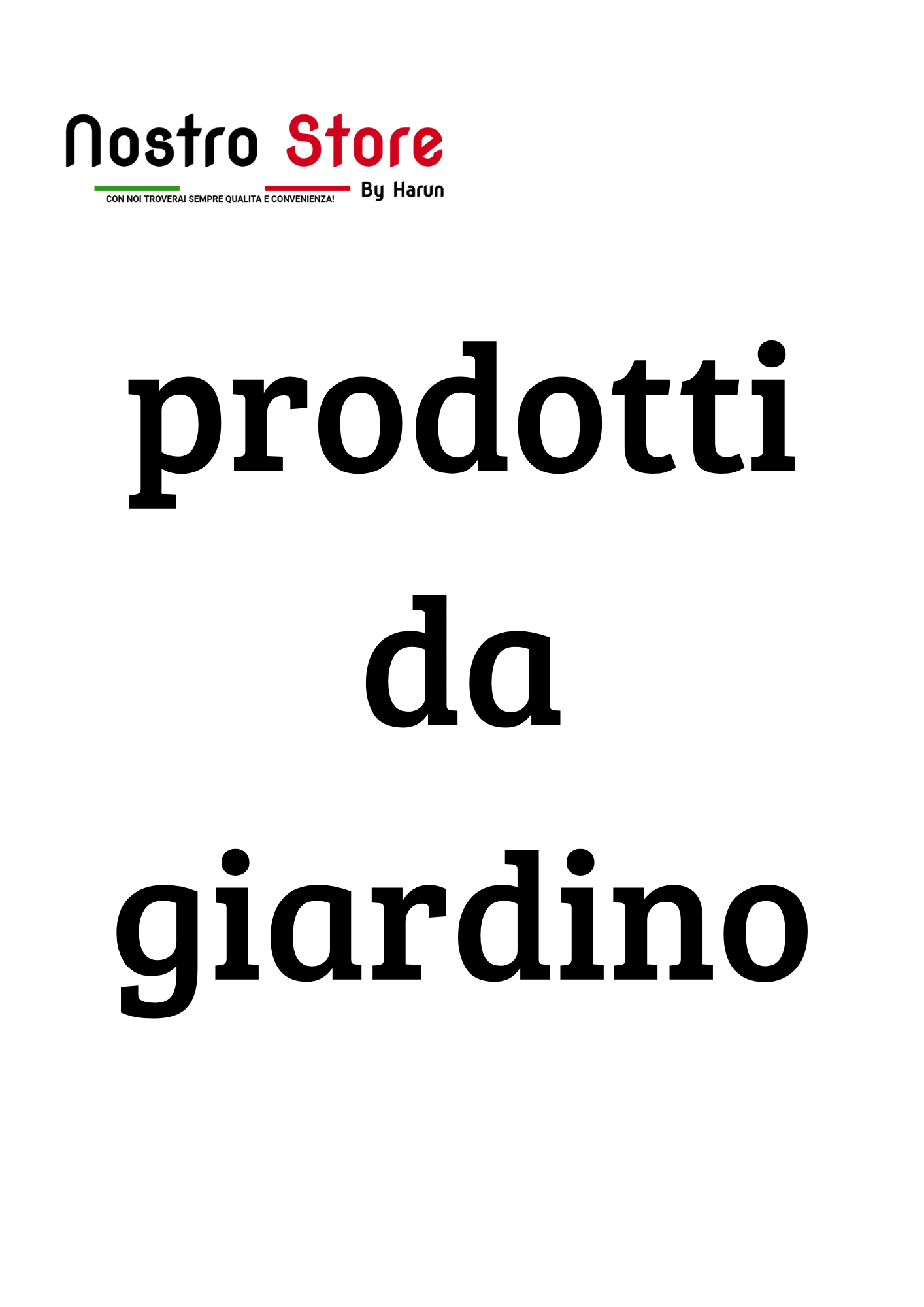 prodotti da giardino