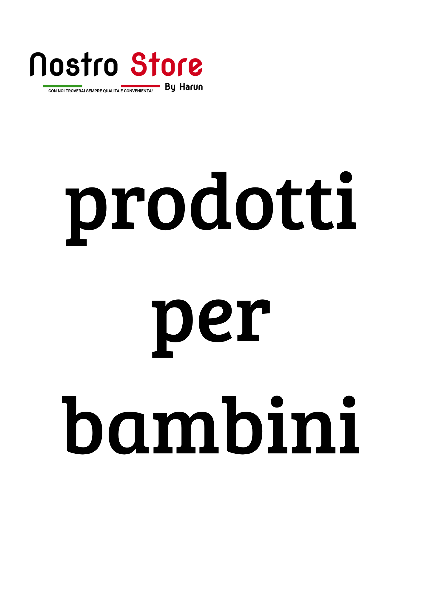 prodotti per bambini