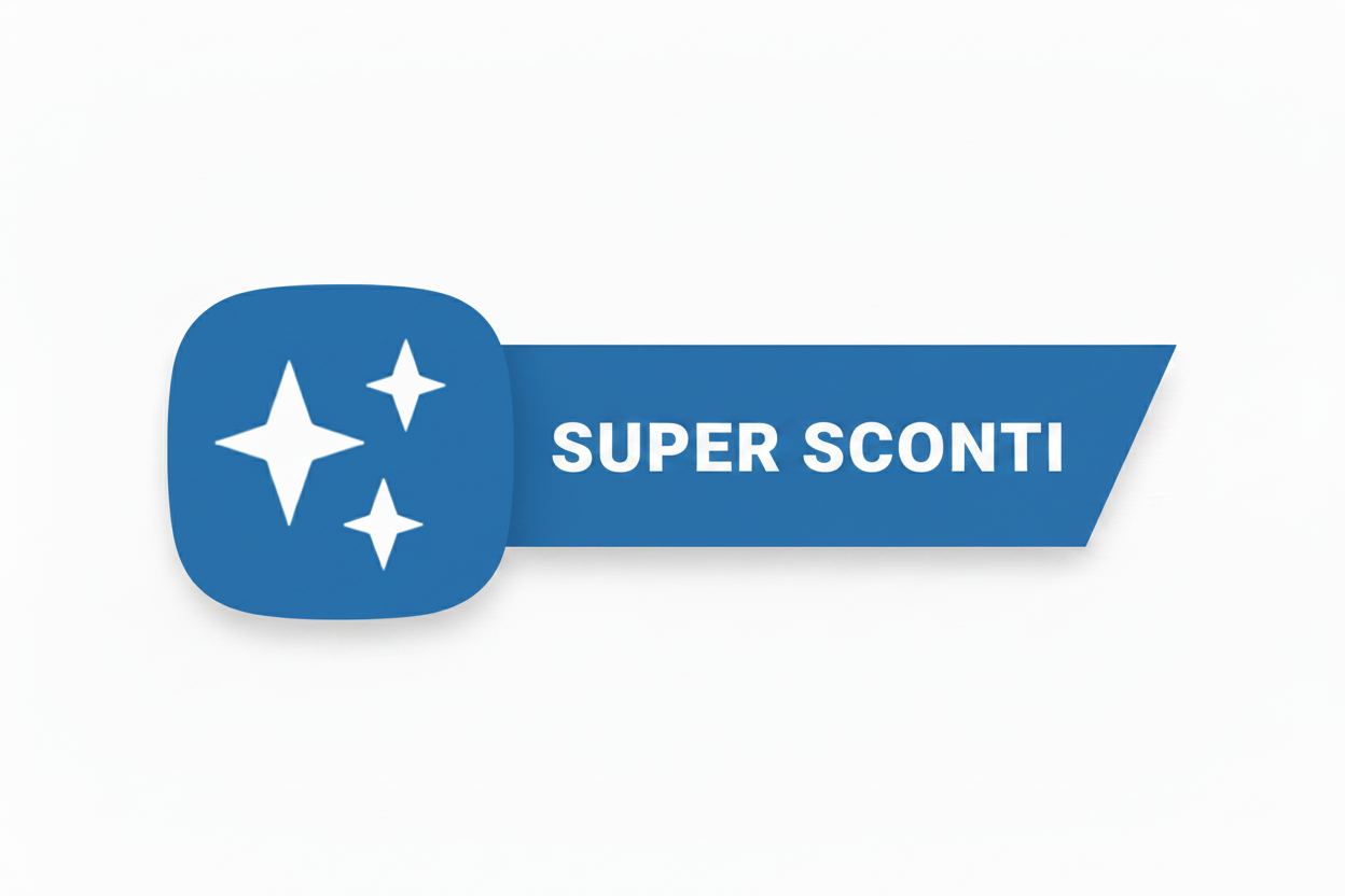 Super Sconti Badge Blu