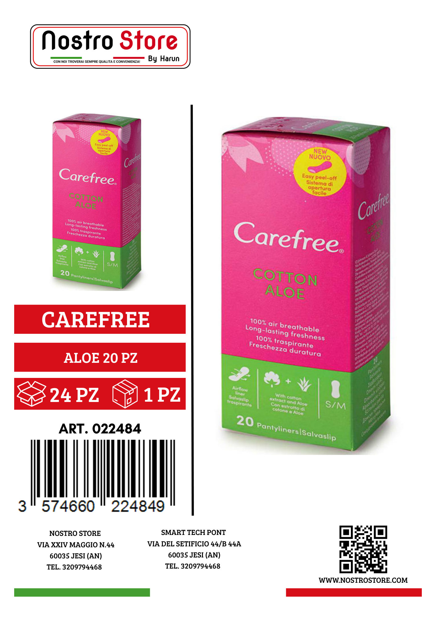 CAREFREE ALOE 20 PZ