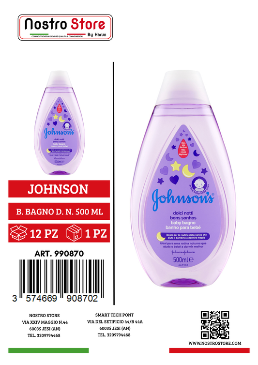JOHNSON BABY BAGNO DOLCI NOTTI 500 ML
