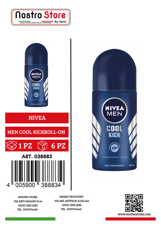 NIVEA DEO MEN COOL KICKROLL-ON ML 50