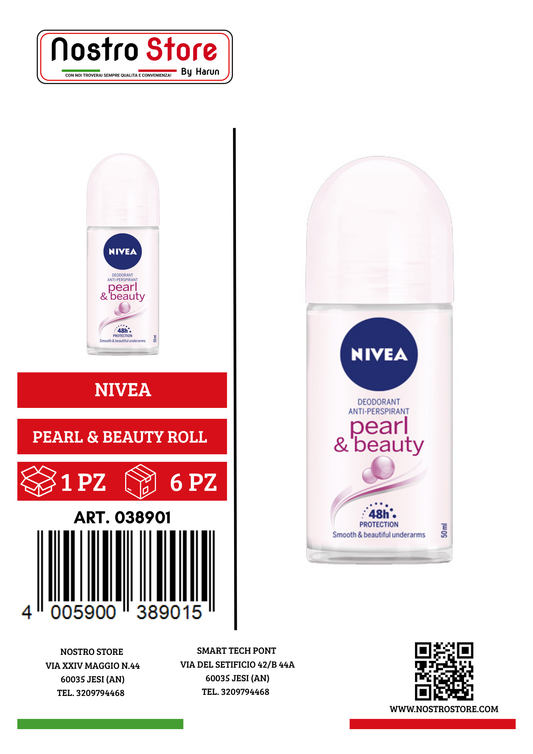 NIVEA DEO PEARL & BEAUTY ROLL-ON ML 50