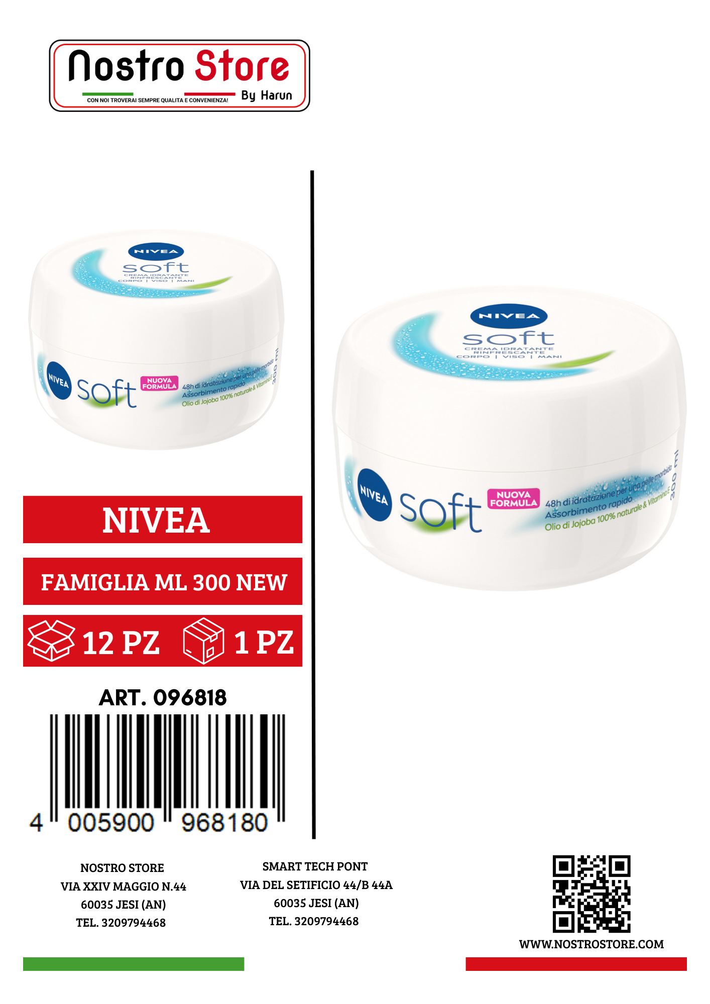 NIVEA CORPO SOFT FAMIGLIA ML 300 NEW