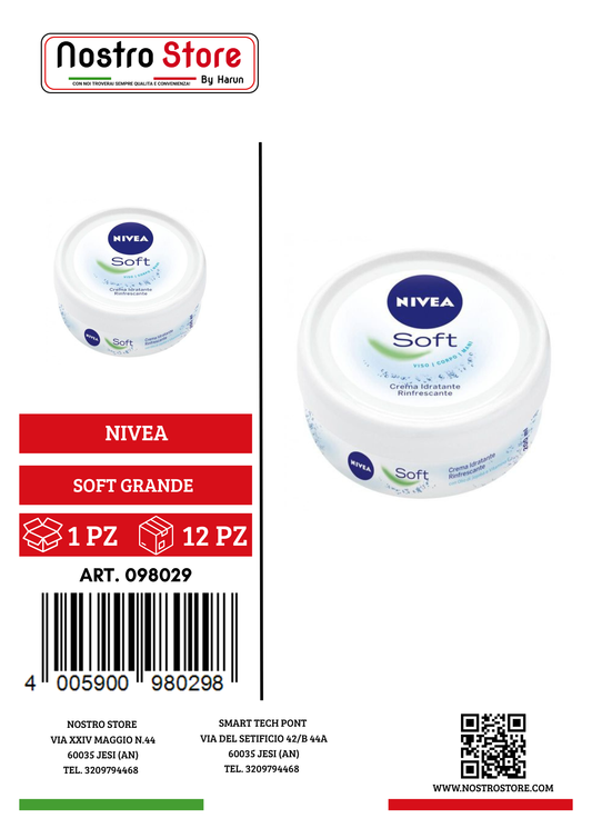 NIVEA SOFT GRANDE ML 200 NEW