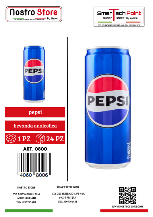 Pepsi cola 33 cl lattina