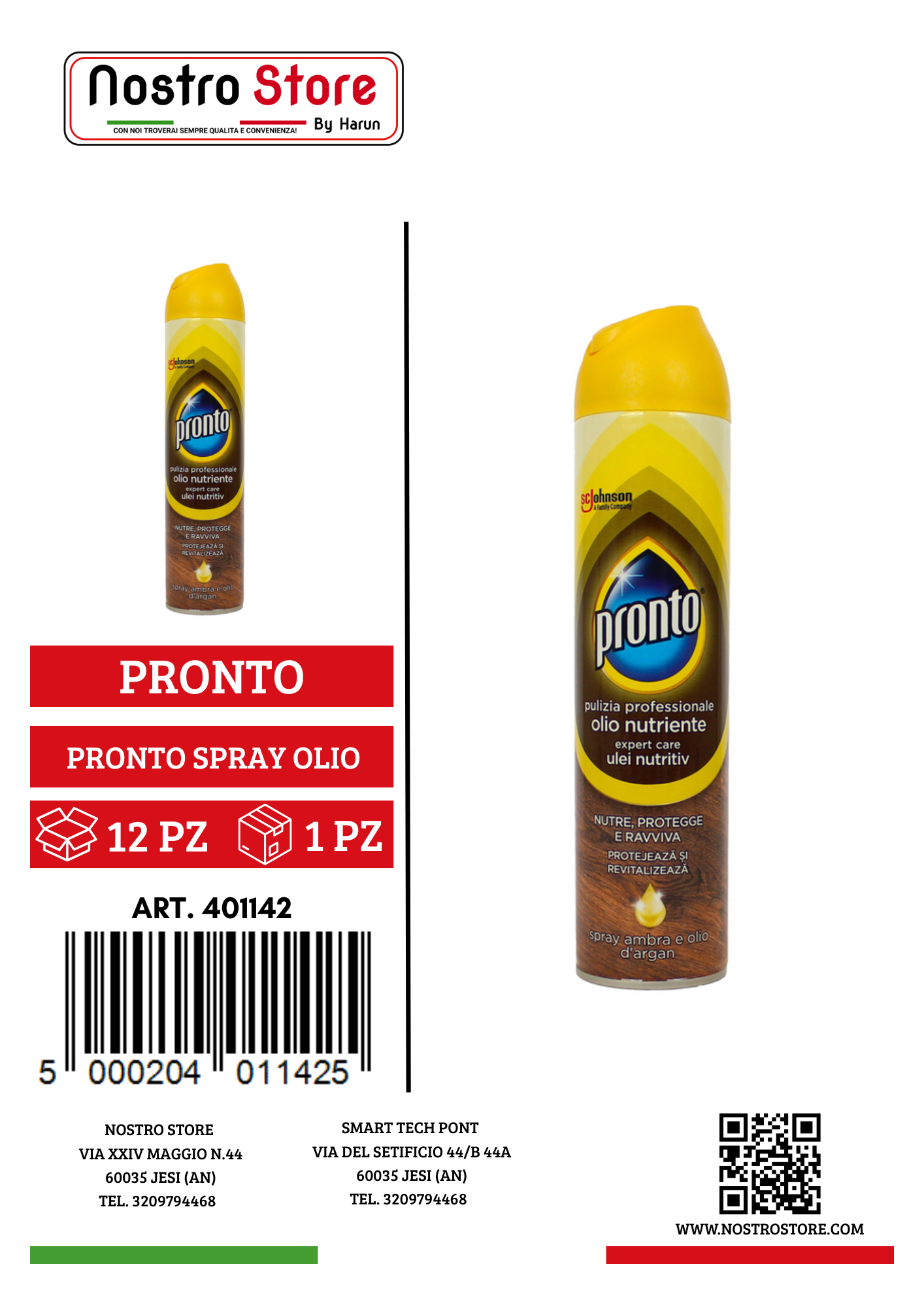 PRONTO SPRAY OLIO NUTRIENTE 250 ML