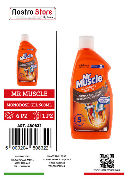 MR MUSCLE MONODOSE GEL 500ML