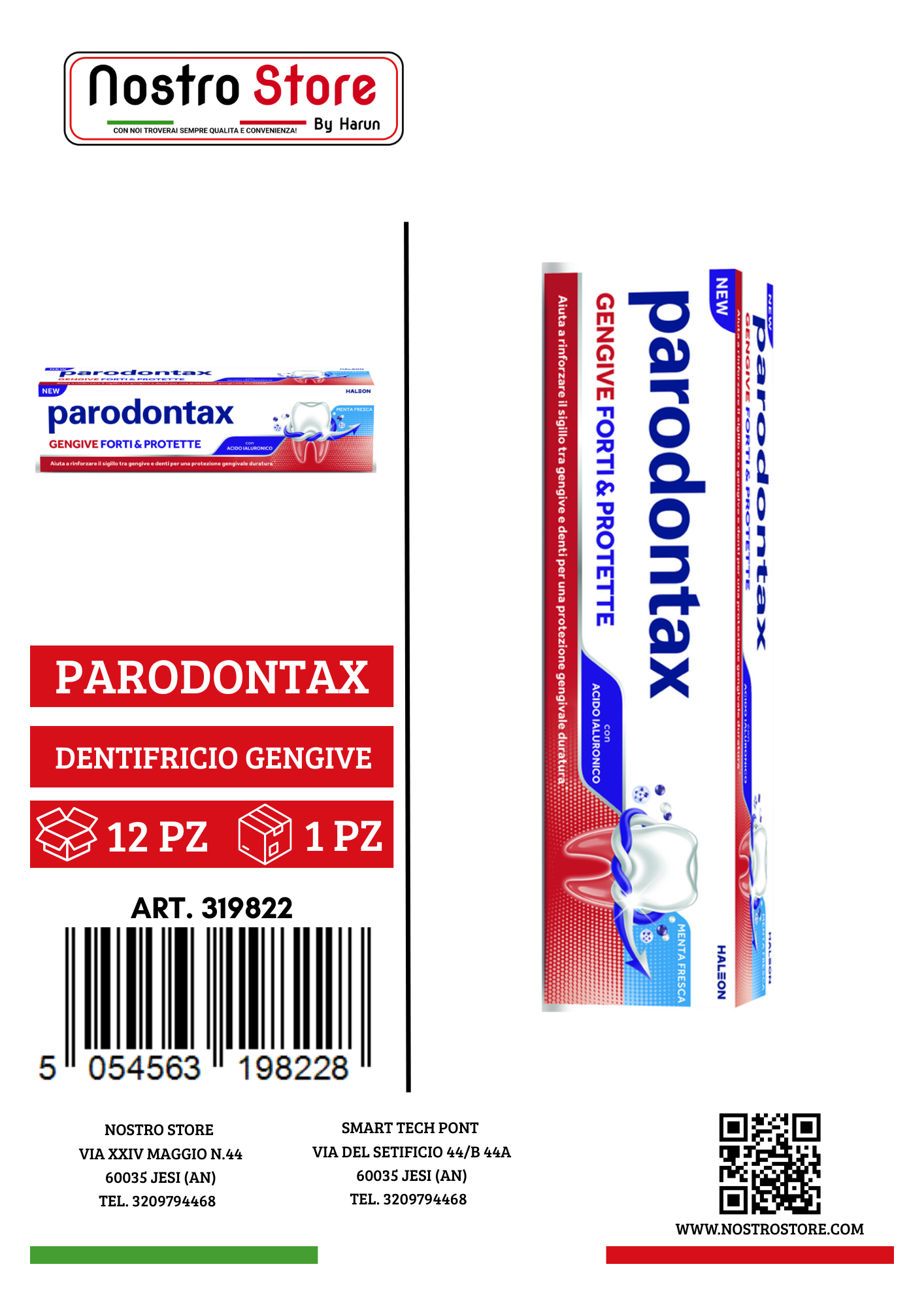 PARODONTAX DENTIFRICIO GENGIVE FORTI E PROTETTE ORIGINAL 75ML