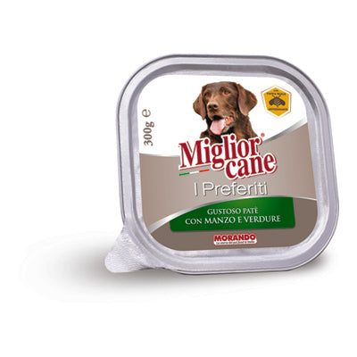 MIGLIOR CANE PREFERITI VASCHETTA GR.300 MANZO/VERDURE