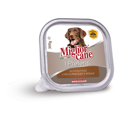 MIGLIOR CANE I PREFERITI PATE' CONIGLIO e POLLO VASCHETTA 300 grammi