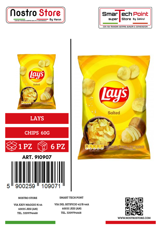 LAYS CHIPS  60G