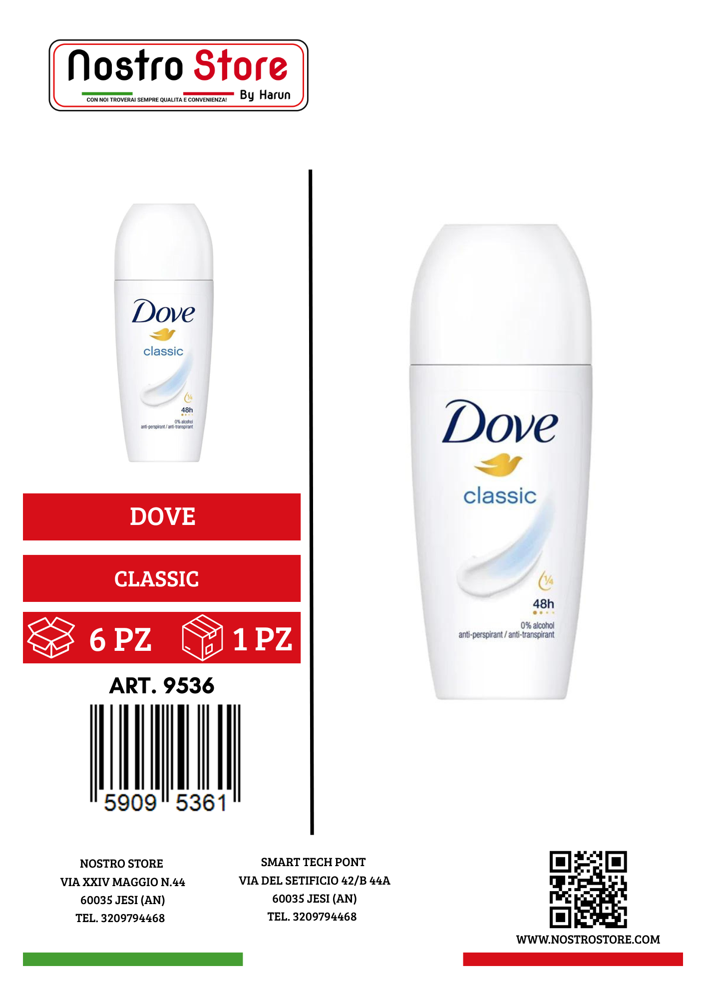 DOVE DEOD.BASE CLASSIC ROLL-ON 50 ML