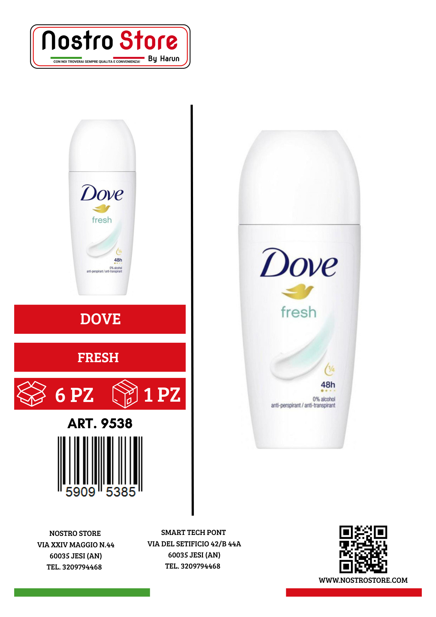 DOVE DEOD.BASE FRESH ROLL-ON 50 ML