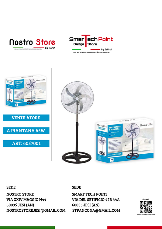 VENTILATORE A PIANTANA 65W