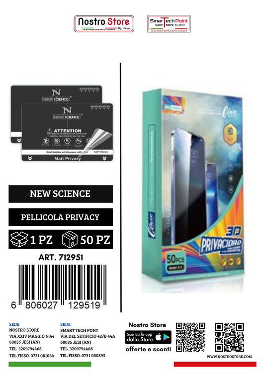 PELLICOLA UNIVERSALE PRIVACY  GLASS