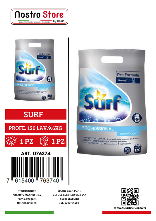 SURF PROFES.SACCO BUCATO 120 LAVAGGI 9,6 KG