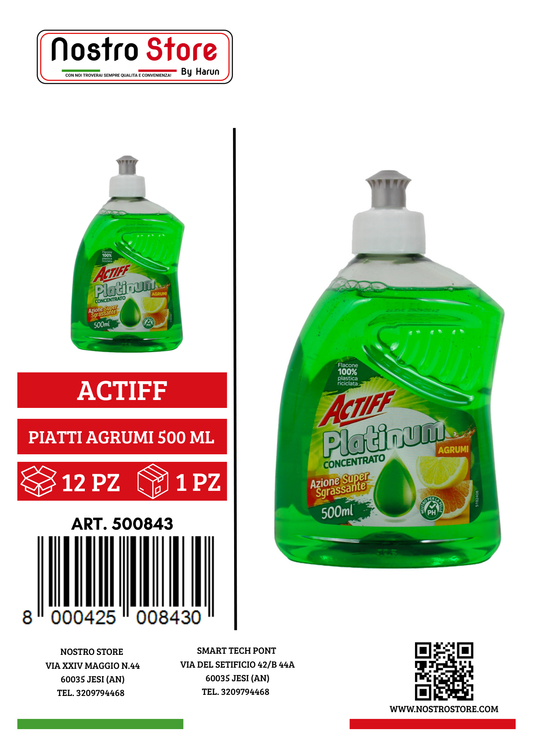 ACTIFF PIATTI AGRUMI PLATINUM 500ML
