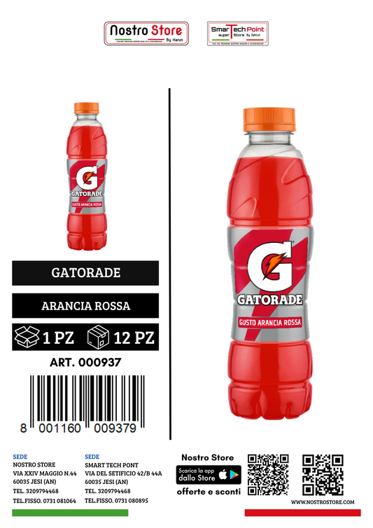 GATORADE ARA ROSSA 500 ML FC 100%