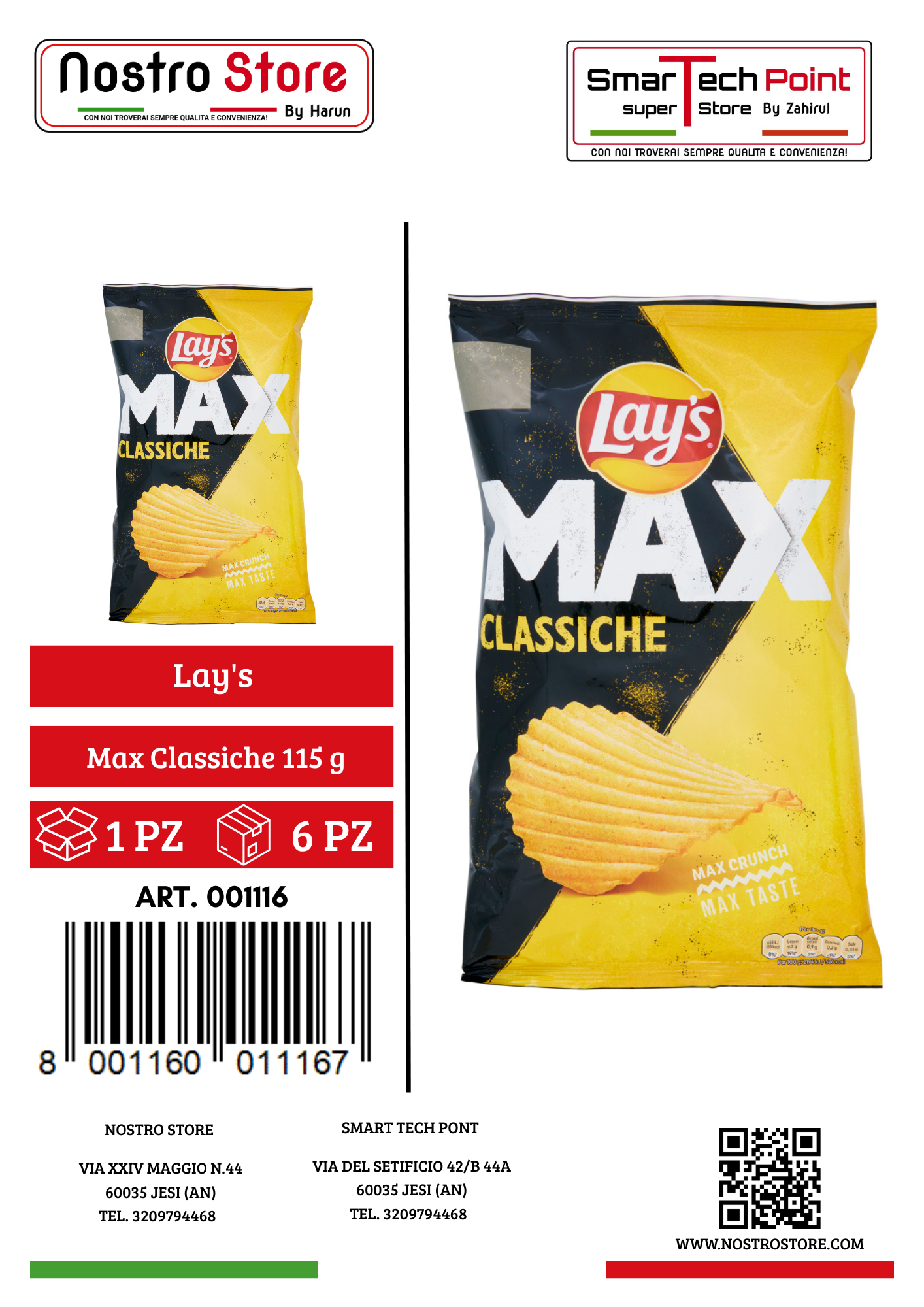 Lay's Max Classiche 115 g