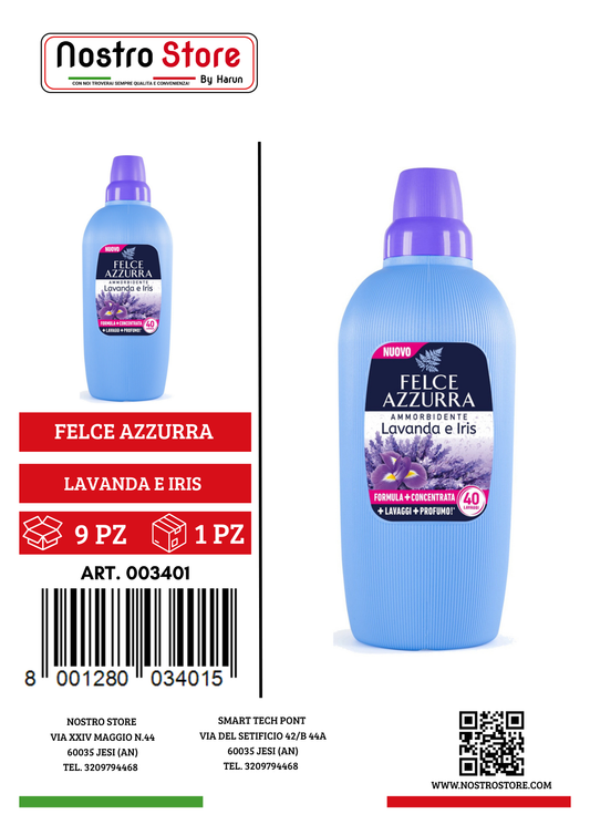 FELCE AZZURRA AMMORBIDENTE LAVANDA E IRIS 2LT 40LAV