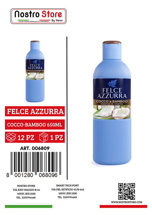 FELCE AZZURRA BAGNOSCHIUMA COCCO-BAMBOO 650ML