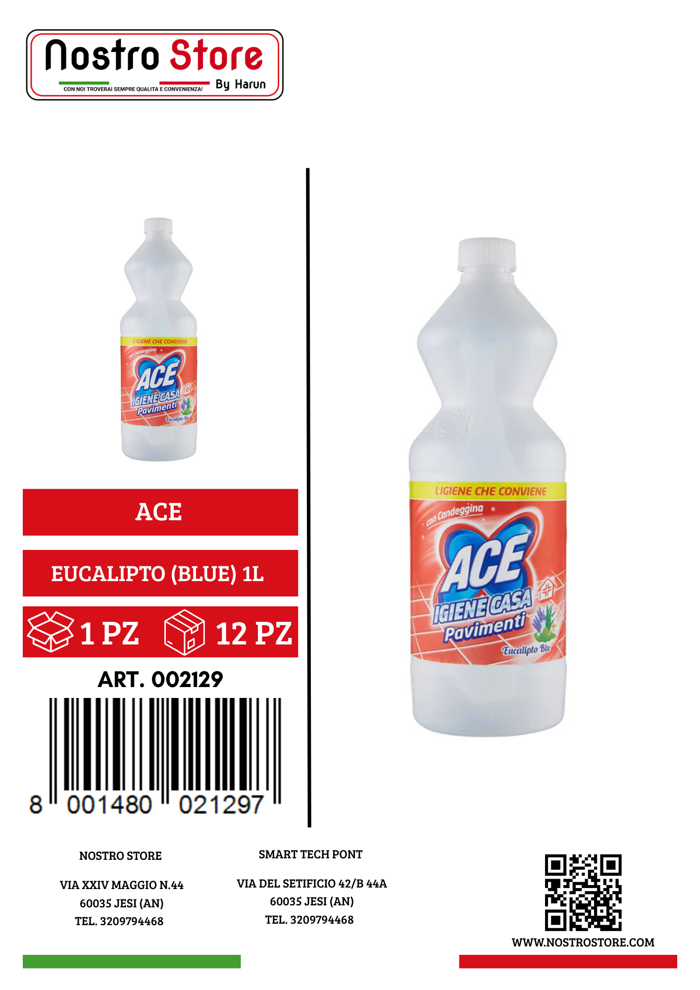 ACE CASA MULTIUSO EUCALIPTO (BLUE) 1L