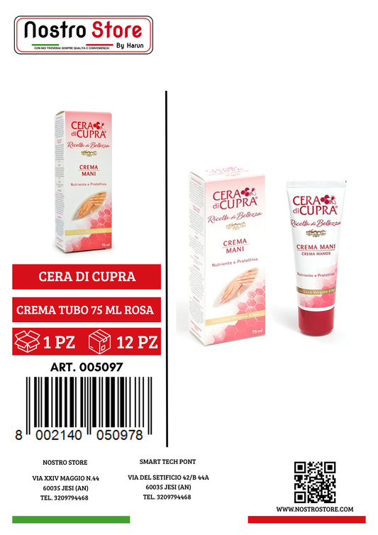 CERA DI CUPRA MANI TUBO 75ML