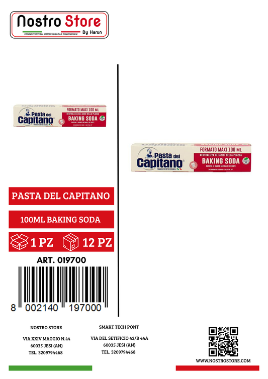 PASTA DEL CAPITANO DENT.100ML BAKING SODA