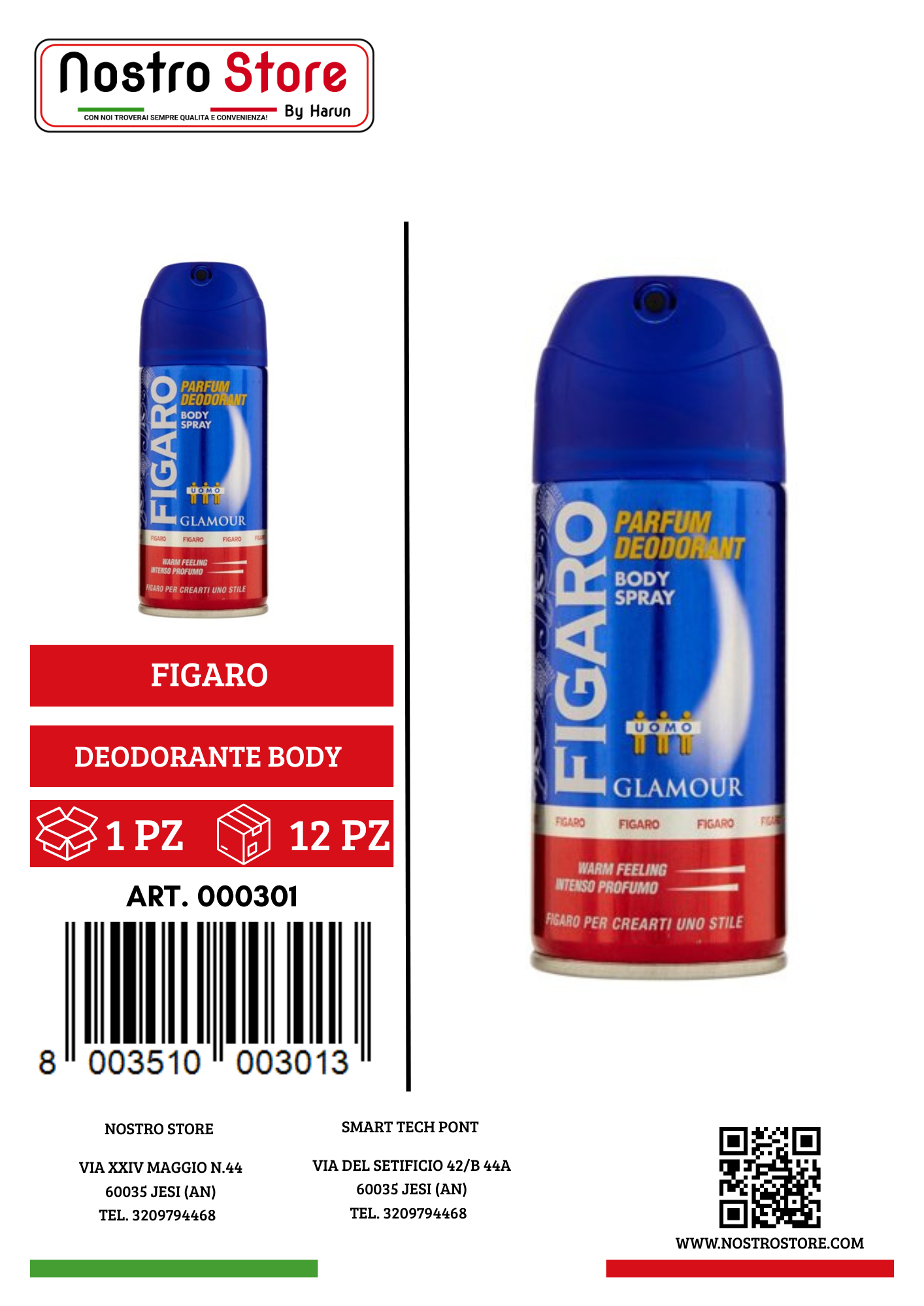 FIGARO DEODORANTE BODY SPARY GLAMOUR 150ML