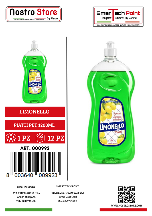 LIMONELLO DETERSIVO PIATTI PET 1200ML