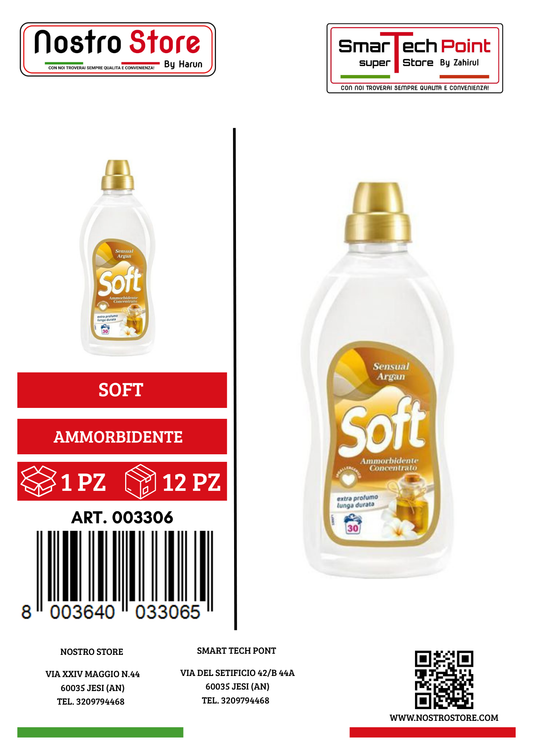 SOFT AMMORBIDENTE CONC.OLIO DI ARGAN 30 LAV. 750ML