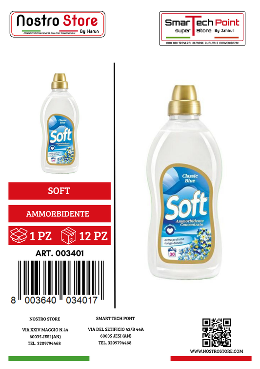 SOFT AMMORBIDENTE CONC.CLASSIC BLUE 30 LAV. 750ML