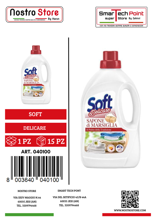 SOFT DELICARE SAPONE DI MARSIGLIA 16 LAV. 900ML