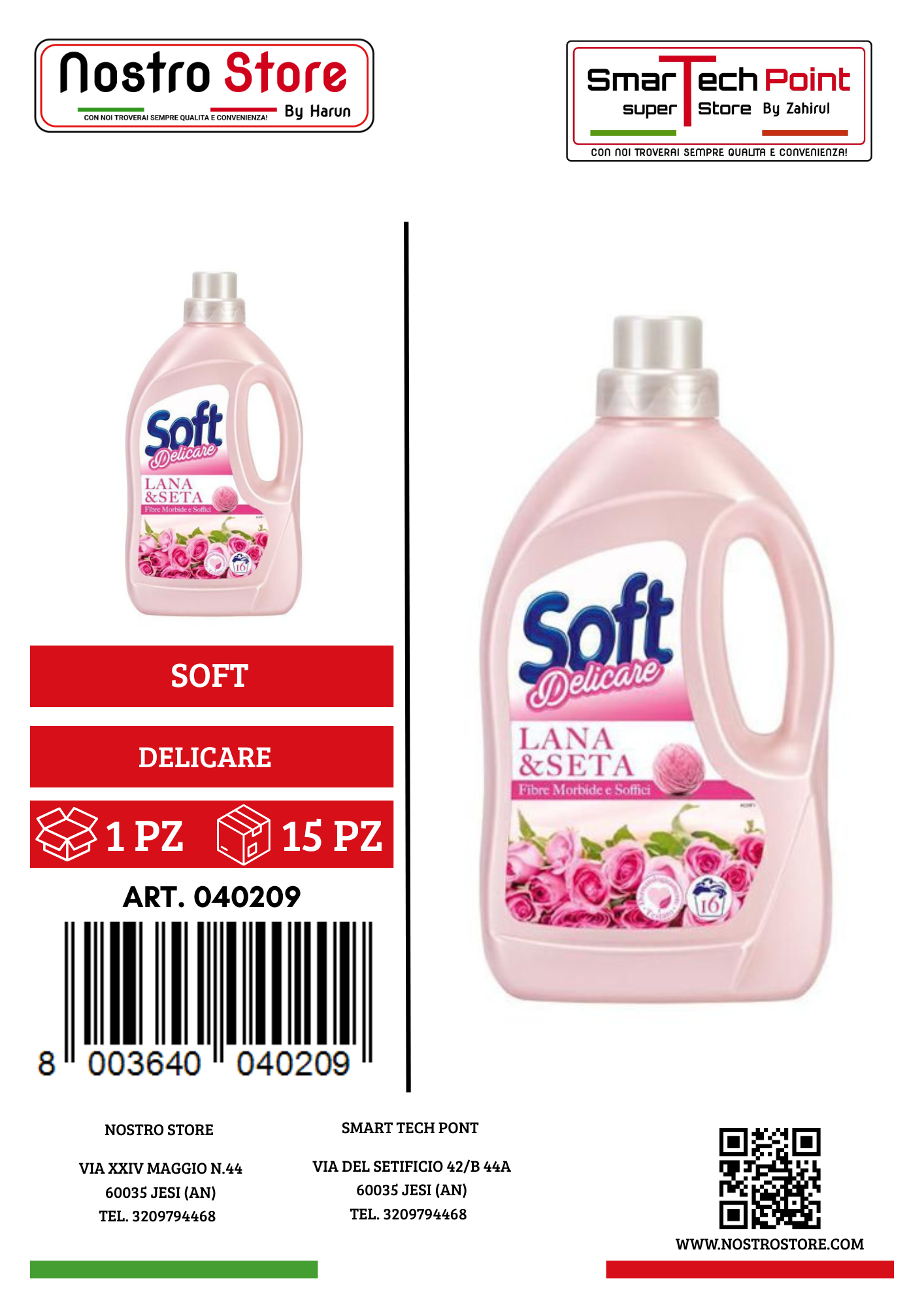 SOFT DELICARE LANA & SETA 16 LAV. 900ML