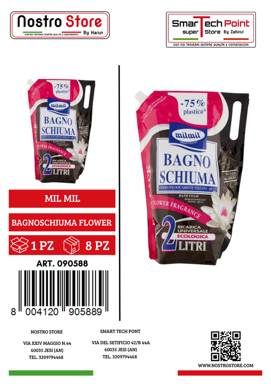 MIL MIL BAGNOSCHIUMA FLOWER FRAGRANCE BUSTA 2000ML