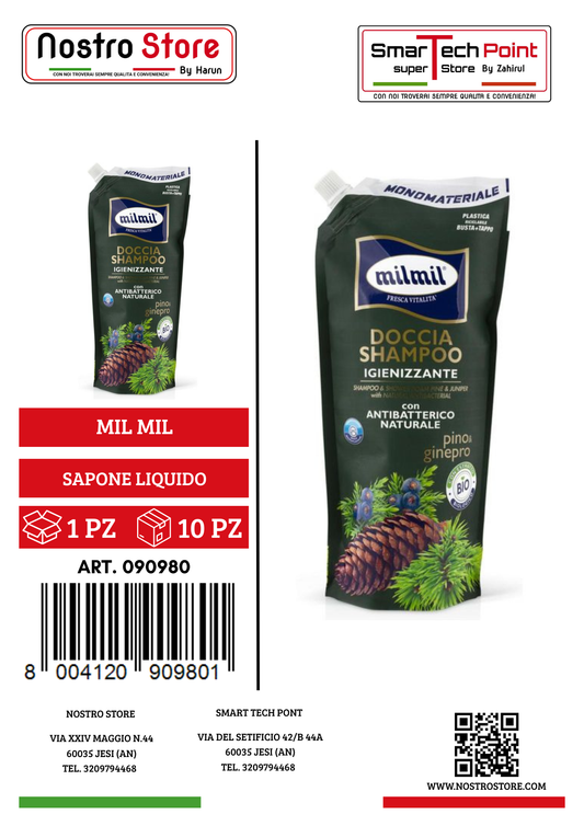 MIL MIL BAGNO DOCCIA PINO & GINEPRO FLACONBUSTA 750ML
