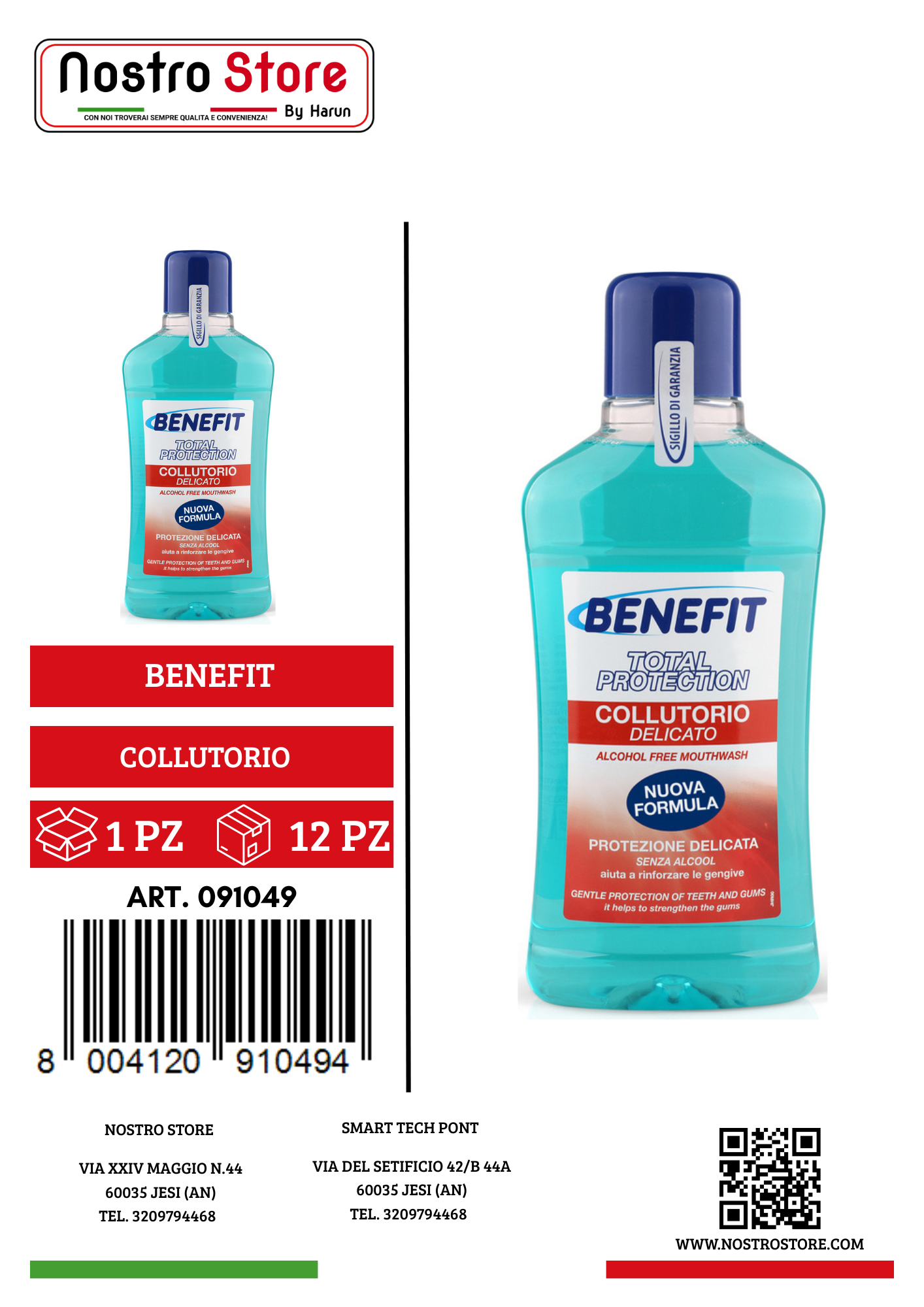 BENEFIT COLLUTORIO TOTAL PROTECTION 500ML