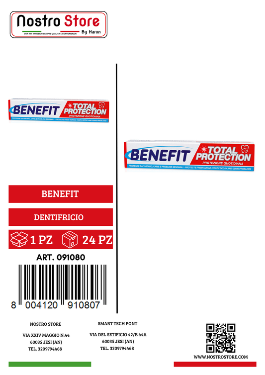 BENEFIT DENTIFRICIO TOTAL PROTECTION 75ML