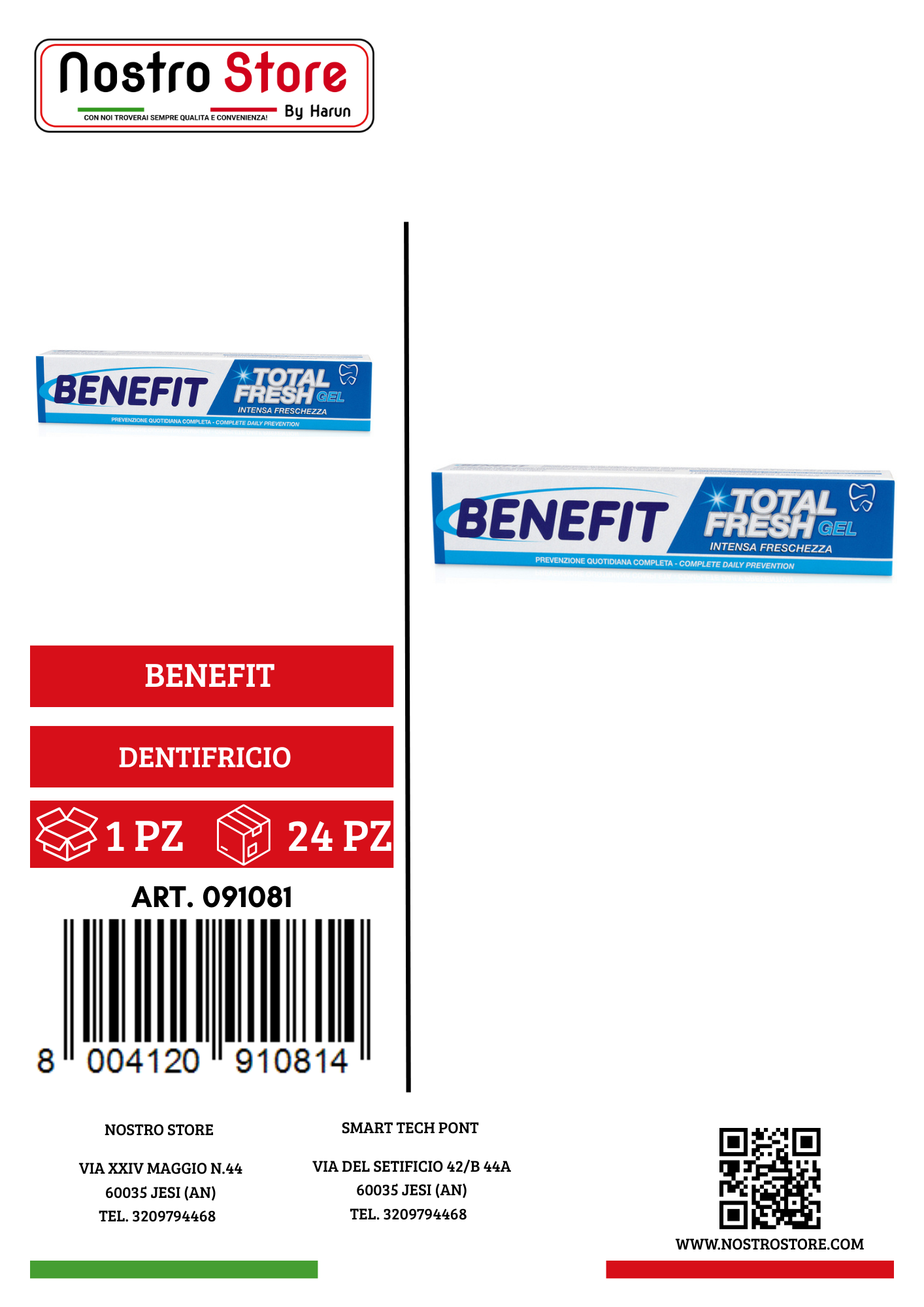 BENEFIT DENTIFRICIO TOTAL FRESH 75ML