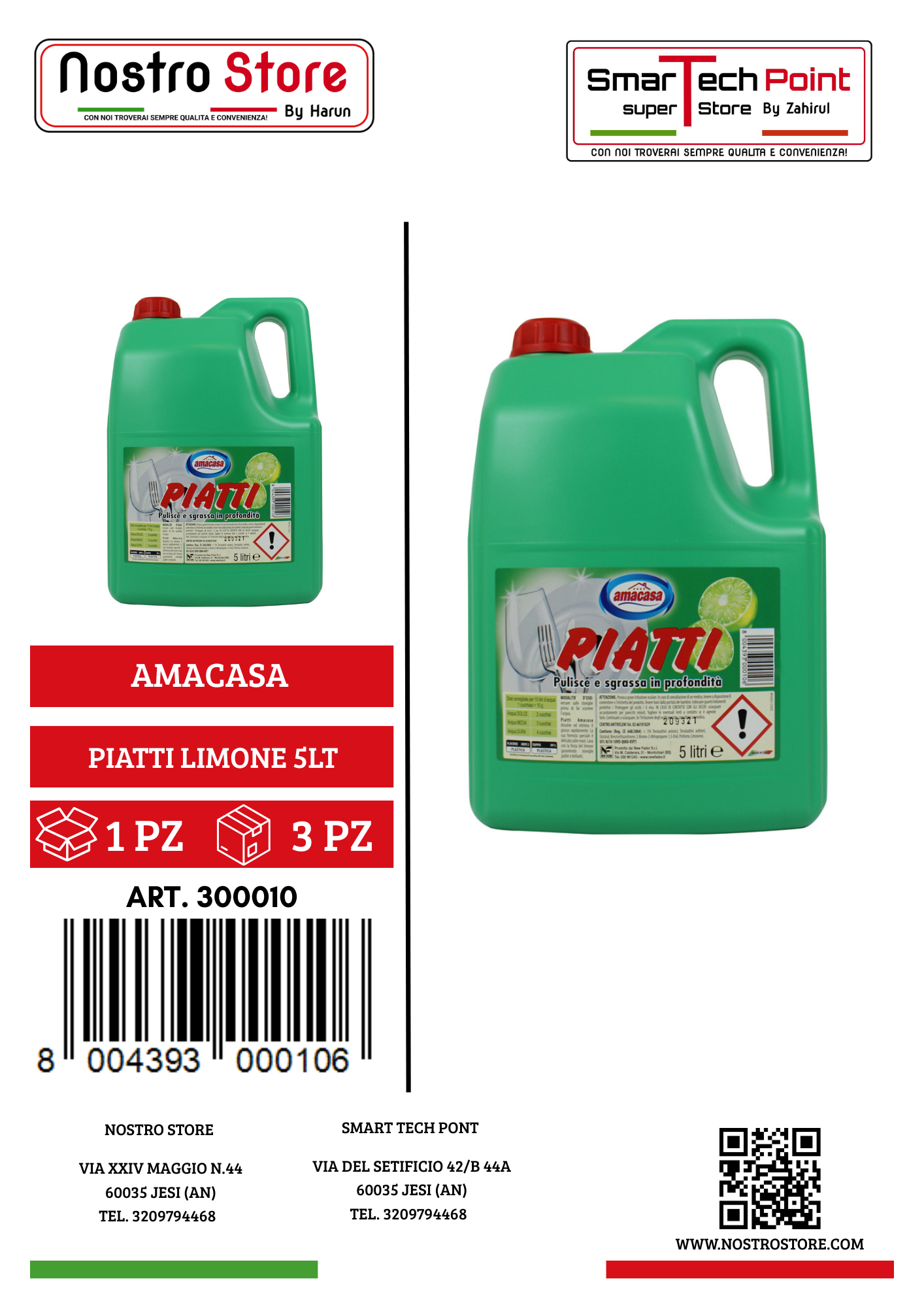 AMACASA PIATTI LIMONE 5LT