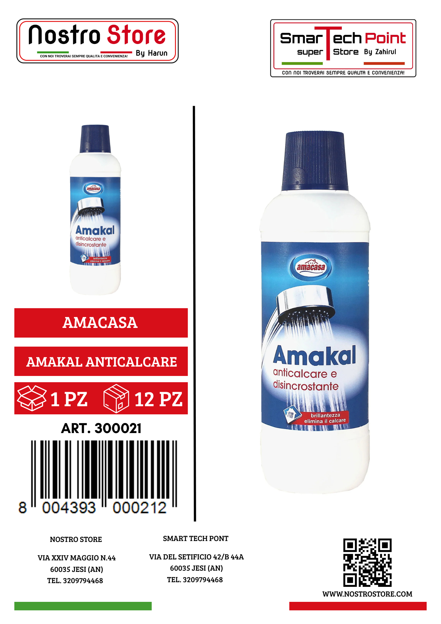 AMACASA AMAKAL ANTICALCARE 500ML