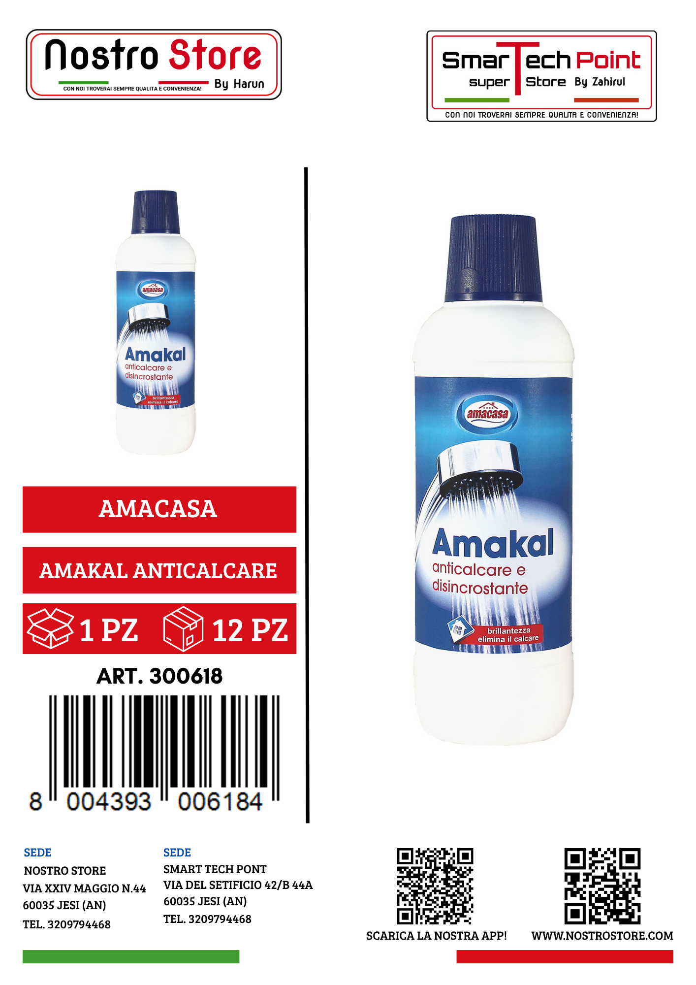 AMACASA AMAKAL ANTICALCARE ACETO 500ML